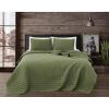 image:imageFrye Vintage Washed 100 Cotton 3Piece FullQueen Quilt Set in Blue Solid Color OekoTEX CertifiedGreen