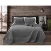 image:imageFrye Vintage Washed 100 Cotton 3Piece FullQueen Quilt Set in Grey Solid Color OekoTEX CertifiedGrey