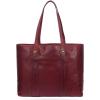 image:imageFrye Womens Melissa Shopper Tote Bag Stylist Large Handbag with Adjustable Strap amp PocketsBerry Lacquer