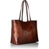 image:imageFrye Womens Melissa Shopper Tote Bag Stylist Large Handbag with Adjustable Strap amp PocketsCognac