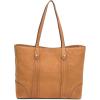 image:imageFrye Womens Melissa Shopper Tote Bag Stylist Large Handbag with Adjustable Strap amp PocketsNubuck Cognac