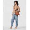 image:imageFrye Womens Melissa Zip Crossbody Bag Stylish Handbag with Adjustable Strap amp PocketsApricot