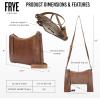 image:imageFrye Womens Melissa Zip Crossbody Bag Stylish Handbag with Adjustable Strap amp PocketsCognac