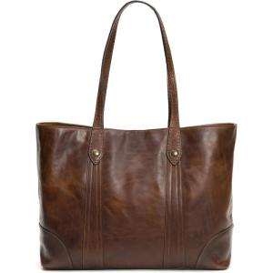 image:imageFrye Womens Melissa Shopper Tote Bag Stylist Large Handbag with Adjustable Strap amp PocketsDark Brown