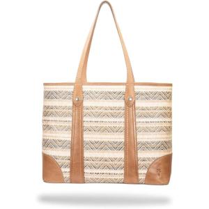 image:imageFrye Womens Melissa Shopper Tote Bag Stylist Large Handbag with Adjustable Strap amp PocketsStraw