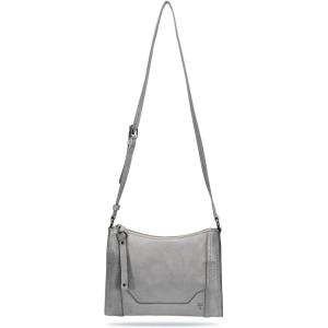 image:imageFrye Womens Melissa Zip Crossbody Bag Stylish Handbag with Adjustable Strap amp PocketsShadow