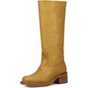 image:imageFrye Campus 14L Womens KneeHigh Boots Leather Lined Goodyear WeltBanana  Montana Leather