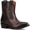 image:imageFrye Womens Billy Short Leather Western Boot Cushioned InsoleBlack Graphite  Volcano Leather