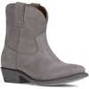 image:imageFrye Womens Billy Short Leather Western Boot Cushioned InsoleBlue Ash  Velour Wp