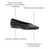 image:imageFrye Womens Heather Ballet Flat ShoesBlack  Stafford Leather