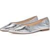 Silver - Wrinkle Metallic Leather