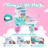 imageSULIFEEL Rainbow Unicorn 4 Size Adjustable Light up Roller Skates for Girls Boys for KidsA Rainbow