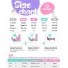 imageSULIFEEL Rainbow Unicorn 4 Size Adjustable Light up Roller Skates for Girls Boys for KidsB Purple