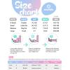 imageSULIFEEL Rainbow Unicorn 4 Size Adjustable Light up Roller Skates for Girls Boys for KidsD Snow