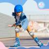 imageSULIFEEL Rainbow Unicorn 4 Size Adjustable Light up Roller Skates for Girls Boys for KidsD Snow