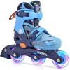 imageSULIFEEL Inline Skates for Girls Kids Ages 310 with Light Up Wheels Adjustable 4 Sizes for Kids Toddler Youth Beginner Indoor ampamp OutdoorBlue
