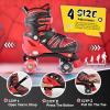 imageSULIFEEL Adjustable Kids Roller Skates for Boys Ages 35 58 612 with 4 Sizes Adjustable Light up Wheels Best Children Gift for Beginners Indoor Outdoor SportsSpider Red