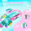 imageSULIFEEL Adjustable Roller Skates for Girls Boys KidsFun Illuminating Light Up Flash Wheels ThreePoint Type Balance Suitable for Beginners Indoor Roller SkatingGreen  Pink