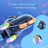 imageSULIFEEL Adjustable Roller Skates for Girls Boys KidsFun Illuminating Light Up Flash Wheels ThreePoint Type Balance Suitable for Beginners Indoor Roller SkatingDinosaur Blue