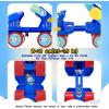 imageSULIFEEL Kids Adjustable Quad Roller SkatesToddler Beginner Roller Skates for Girls and Boys Age 25 Years OldSpace Blue