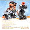 imageSULIFEEL Roller Skates for Girls Boys Kids Ages 310 with Light Up Wheels Adjustable 4 Sizes for Kids Toddler Beginner RollerskatesSpace Orange