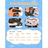 imageSULIFEEL Roller Skates for Girls Boys Kids Ages 310 with Light Up Wheels Adjustable 4 Sizes for Kids Toddler Beginner RollerskatesSpace Orange