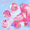 imageSULIFEEL Roller Skates for Girls Boys Kids Ages 310 with Light Up Wheels Adjustable 4 Sizes for Kids Toddler Beginner RollerskatesUnicorn Rose