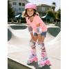 imageSULIFEEL Roller Skates for Girls Boys Kids with Light Up Wheels Adjustable 4 Sizes for Little Kids Toddler Beginner RollerskatesPinkToddler