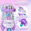 imageSULIFEEL Roller Skates for Girls Boys Kids with Light Up Wheels Adjustable 4 Sizes for Little Kids Toddler Beginner RollerskatesPurpleToddler