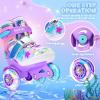 imageSULIFEEL Roller Skates for Girls Boys Kids with Light Up Wheels Adjustable 4 Sizes for Little Kids Toddler Beginner RollerskatesPurpleToddler
