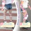 imageSULIFEEL Rainbow Unicorn Knee Pads for Kids Knee Elbow Pads Wrist Guards with Drawstring Bag Adjustable Protective Gear Set for Girls Roller Skating Bike Cycling Skateboard Scooter Green SmallUnicorn Pink