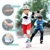 imageSULIFEEL Rainbow Unicorn Knee Pads for Kids Knee Elbow Pads Wrist Guards with Drawstring Bag Adjustable Protective Gear Set for Girls Roller Skating Bike Cycling Skateboard Scooter Green SmallRainbow