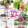 imageSULIFEEL Rainbow Unicorn Knee Pads for Kids Knee Elbow Pads Wrist Guards with Drawstring Bag Adjustable Protective Gear Set for Girls Roller Skating Bike Cycling Skateboard Scooter Green SmallRose Red