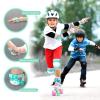 imageSULIFEEL Rainbow Unicorn Knee Pads for Kids Knee Elbow Pads Wrist Guards with Drawstring Bag Adjustable Protective Gear Set for Girls Roller Skating Bike Cycling Skateboard Scooter Green SmallGreen