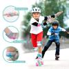 imageSULIFEEL Rainbow Unicorn Knee Pads for Kids Knee Elbow Pads Wrist Guards with Drawstring Bag Adjustable Protective Gear Set for Girls Roller Skating Bike Cycling Skateboard Scooter Green SmallGradient