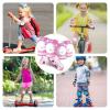 imageSULIFEEL Rainbow Unicorn Knee Pads for Kids Knee Elbow Pads Wrist Guards with Drawstring Bag Adjustable Protective Gear Set for Girls Roller Skating Bike Cycling Skateboard Scooter Green SmallUnicorn Pink