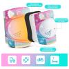 imageSULIFEEL Rainbow Unicorn Knee Pads for Kids Knee Elbow Pads Wrist Guards with Drawstring Bag Adjustable Protective Gear Set for Girls Roller Skating Bike Cycling Skateboard Scooter Green SmallGradient