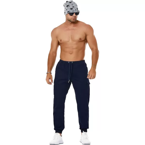 NITAGUT Men's Casual Cargo Pants Joggers Sports Pants Trousers Long Pants with Pockets