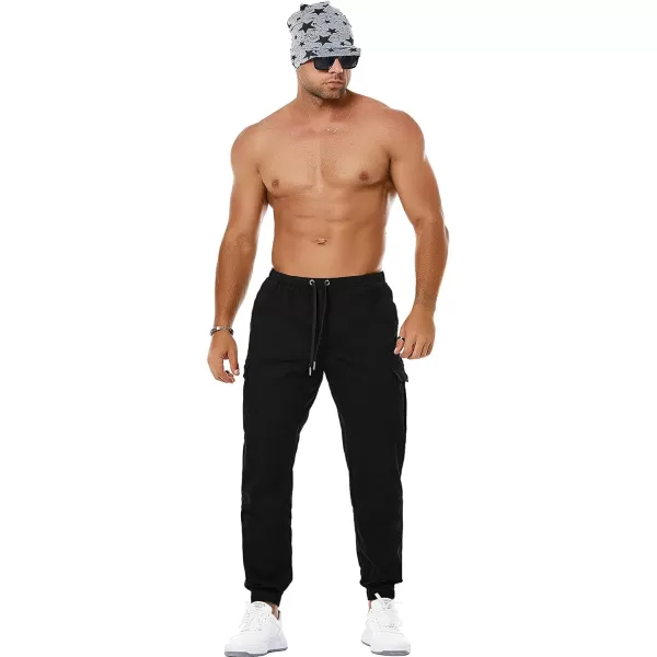 NITAGUT Men's Casual Cargo Pants Joggers Sports Pants Trousers Long Pants with Pockets