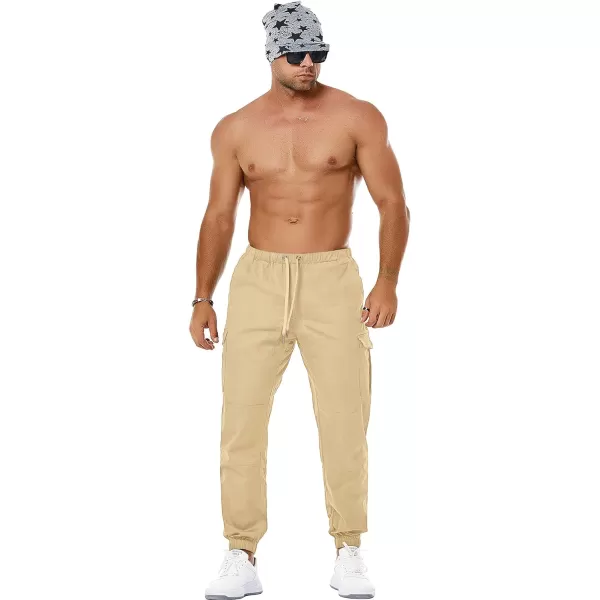 NITAGUT Men's Casual Cargo Pants Joggers Sports Pants Trousers Long Pants with Pockets