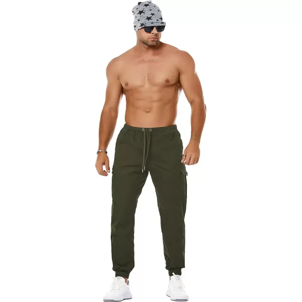NITAGUT Men's Casual Cargo Pants Joggers Sports Pants Trousers Long Pants with Pockets