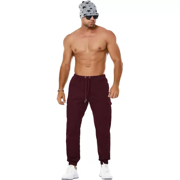 NITAGUT Men's Casual Cargo Pants Joggers Sports Pants Trousers Long Pants with Pockets