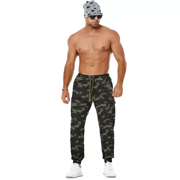 NITAGUT Men's Casual Cargo Pants Joggers Sports Pants Trousers Long Pants with Pockets