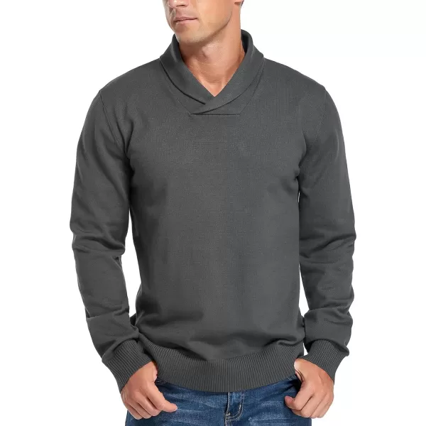 NITAGUT Men's Casual Slim Fit Long Sleeve Shawl Collar Pullover Sweater