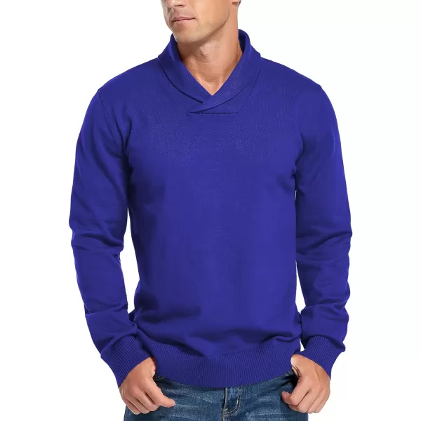 NITAGUT Men's Casual Slim Fit Long Sleeve Shawl Collar Pullover Sweater