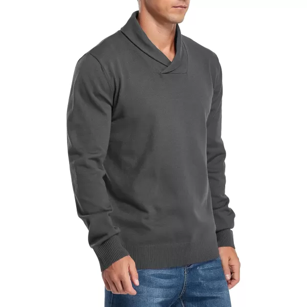 NITAGUT Men's Casual Slim Fit Long Sleeve Shawl Collar Pullover Sweater