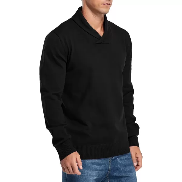NITAGUT Men's Casual Slim Fit Long Sleeve Shawl Collar Pullover Sweater