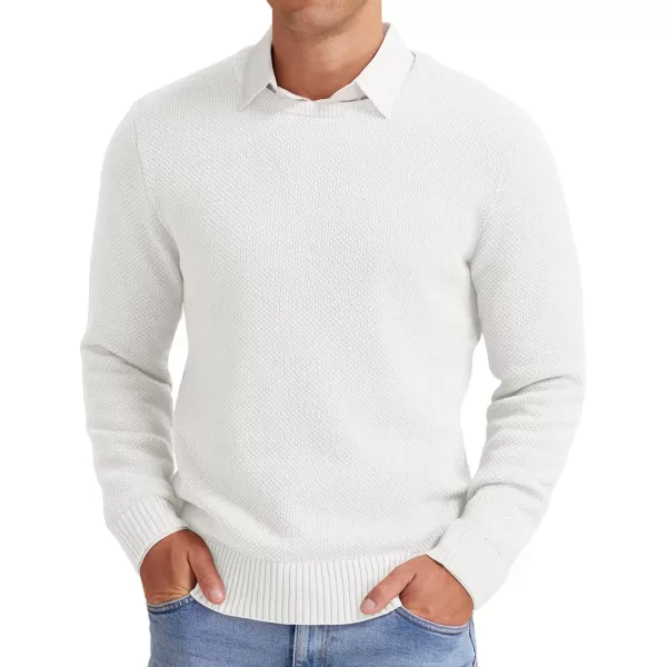 NITAGUT Men's Crewneck Sweater Soft Casual Classic Pullover Knitwear Lightweight Sweaters with Ribbing Edge
