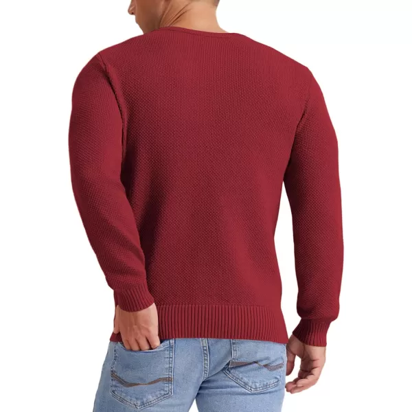 NITAGUT Men's Crewneck Sweater Soft Casual Classic Pullover Knitwear Lightweight Sweaters with Ribbing Edge