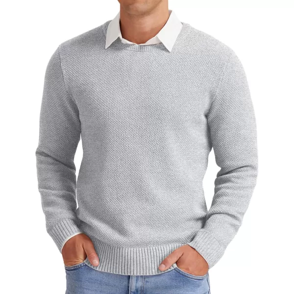 NITAGUT Men's Crewneck Sweater Soft Casual Classic Pullover Knitwear Lightweight Sweaters with Ribbing Edge